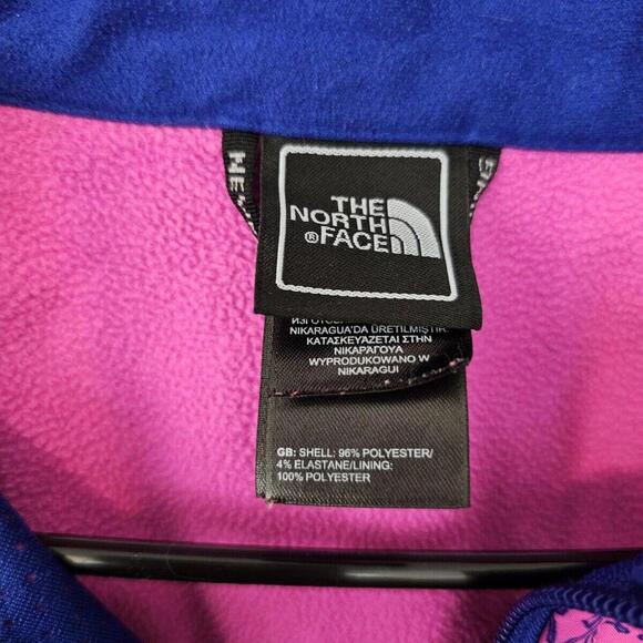 The North Face Full Zip Jacket Women S P Apex Bionic Floral Pink Soft Shell - Picture 4 of 10